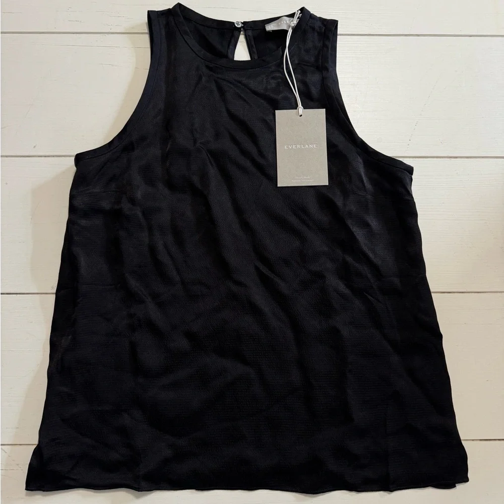 Everlane The Satin Racerback Top - Picture 1 of 3